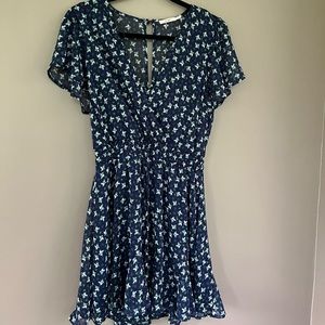 Floral v-neck summer dress